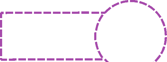 Real FAA sectional chart symbol for Class E airspace to the surface — dashed magenta line